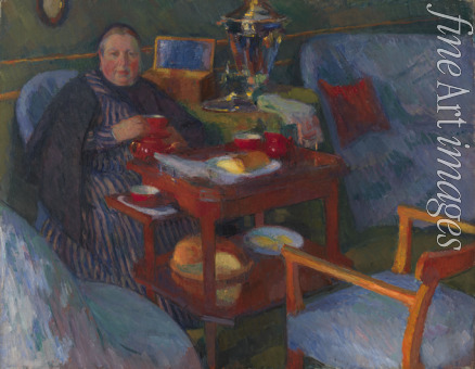 Braz Osip Emmanuilovich - Woman drinking tea
