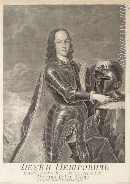 Wortmann Christian Albrecht - Porträt des Kronprinzen Alexei Petrowitsch von Russland (1690-1718)