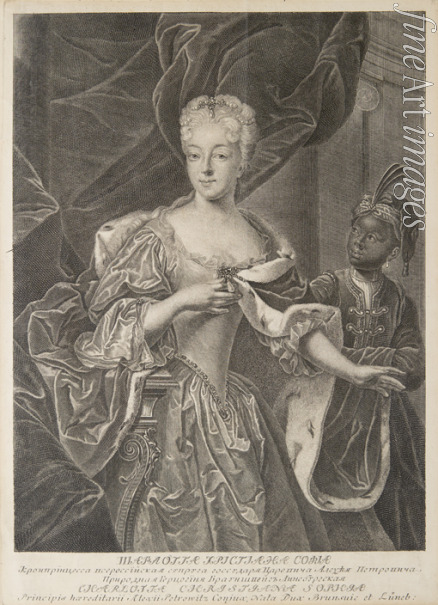 Wortmann Christian Albrecht - Portrait of Princess Charlotte of Brunswick-Wolfenbüttel (1694-1715), wife of Tsarevich Alexei Petrovich of Russia
