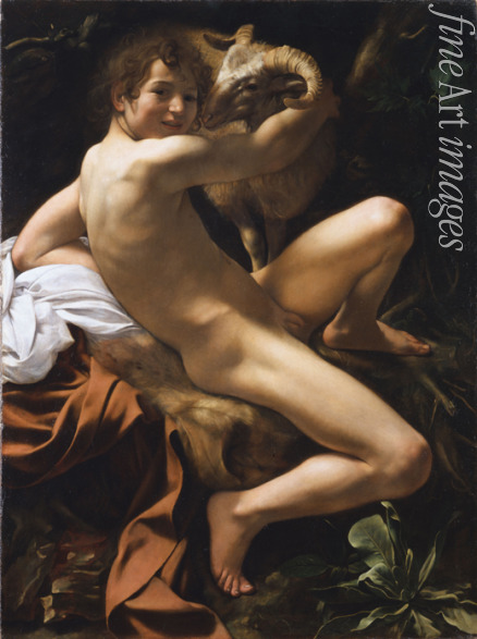 Caravaggio Michelangelo - Johannes der Täufer (Knabe mit Widder)