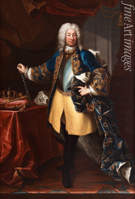 Mijtens (Meytens) Martin van the Younger - Portrait of King Frederick I of Sweden (1676-1751)