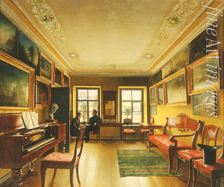 Tyranov Alexei Vasilyevich - The Reception Room in a Manor House