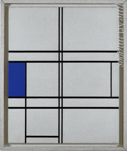 Mondrian Piet - Composition in Blue and White