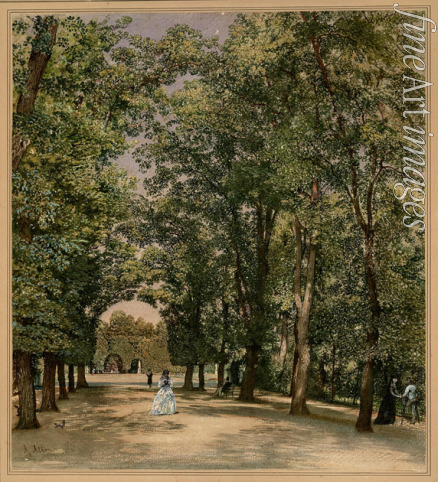 Alt Rudolf von - Avenue in the Schönbrunn palace park