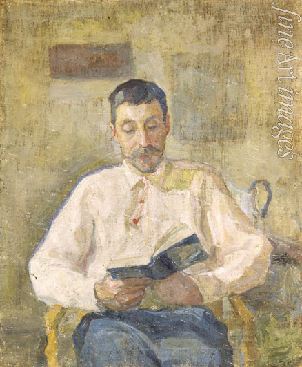 Guro Jelena Genrichowna - Porträt von Maler und Komponist Michail Wassiljewitsch Matjuschin (1861-1934)