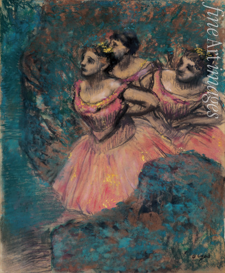 Degas Edgar - Drei Tänzerinnen in Rot