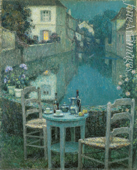 Le Sidaner Henri - Small Table in Evening Dusk
