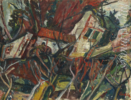 Soutine Chaim - Landscape with Red Roof
