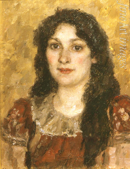 Surikov Vasili Ivanovich - Portrait of the artist's wife