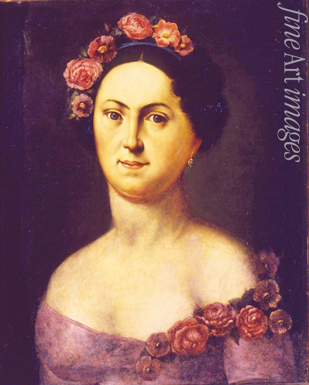 Russischer Meister - Porträt der Ballettänzerin Awdotja Istomina (1799-1848) als Flora