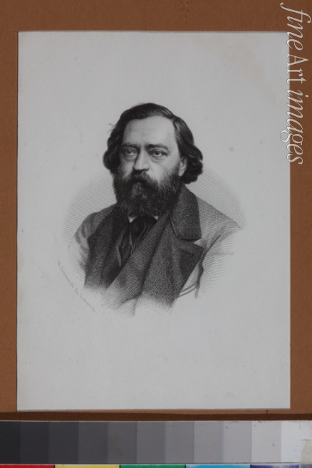 Lämmel Moritz - Porträt von Nikolai Platonowitsch Ogarjow (1813-1877)