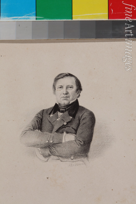 Bezemann Adolf - Portrait of the Philosopher Ivan Ivanovich Davydov (1794-1863)