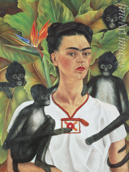Kahlo Frida - Self-Portrait with Monkeys