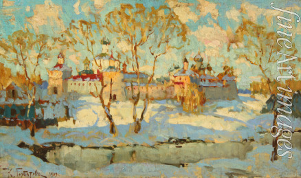 Gorbatow Konstantin Iwanowitsch - Russisches Kloster im Winter