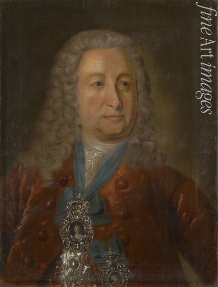 Unbekannter Künstler - Porträt von Graf Johann Hermann Lestocq (1692-1767)