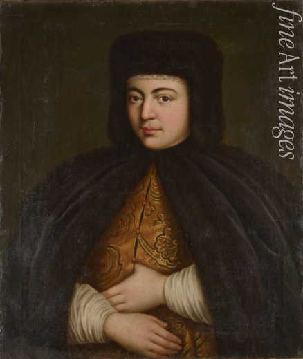 Unbekannter Künstler - Porträt der Zarin Natalia Naryschkina (1651-1694)