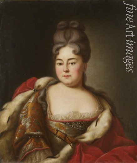 Miropolsky Leonty Semyonovich - Portrait of Grand Duchess Natalya Alexeevna of Russia (1673-1716), sister of tsar Peter the Great