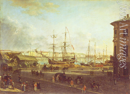 Alexeyev Fyodor Yakovlevich - View of the English Embankment from the Vasilievsky Island