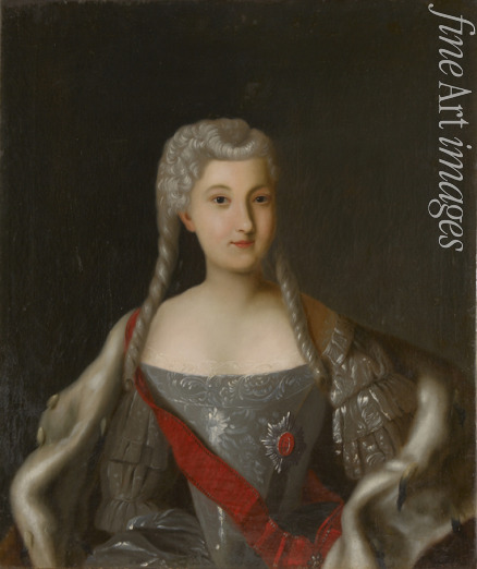 Anonymous - Portrait of Princess Anna Leopoldovna (1718-1746), tsar's Ivan VI mother