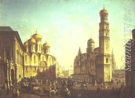 Alexeyev Fyodor Yakovlevich - The Cathedral Square in the Moscow Kremlin