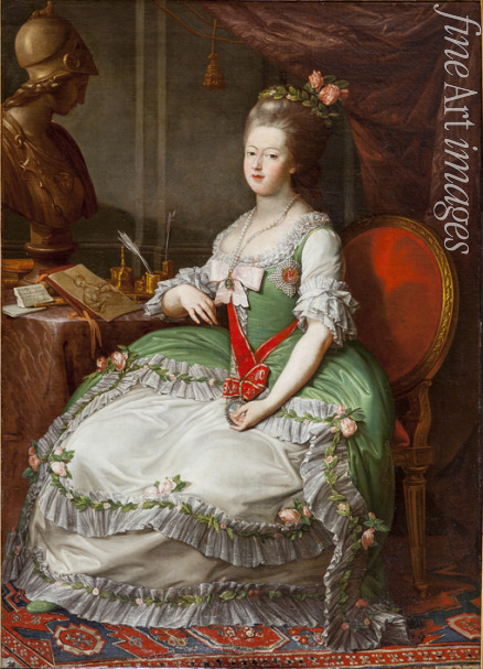 Pullman J.G. - Porträt der Großfürstin Maria Feodorowna von Russland (Sophia Dorothea Prinzessin von Württemberg) (1759-1828)
