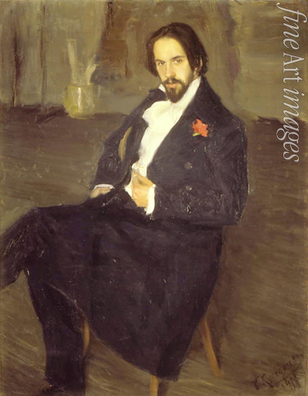 Kustodiew Boris Michailowitsch - Porträt des Malers Iwan Bilibin (1876-1942)