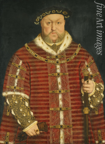 Holbein Hans der Jüngere Werkstatt - Porträt von König Heinrich VIII. von England