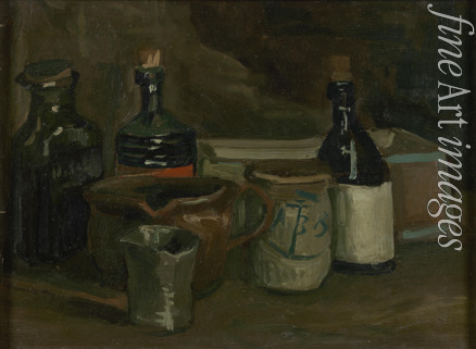 Gogh Vincent van - Stillleben mit Flaschen und Keramik