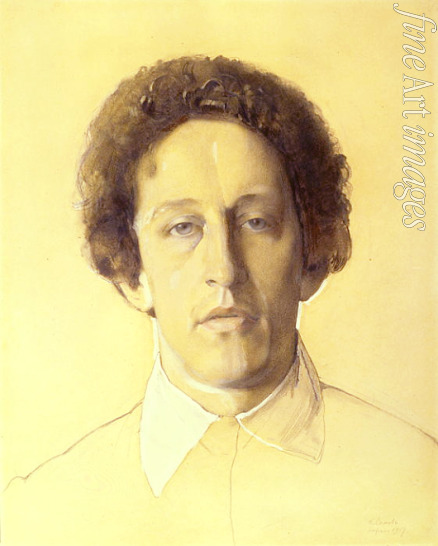 Somow Konstantin Andrejewitsch - Porträt von Dichter Alexander Blok (1880-1921)