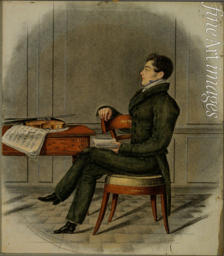 Anonymous - Portrait of the composer Daniel-François-Esprit Auber (1782-1871)