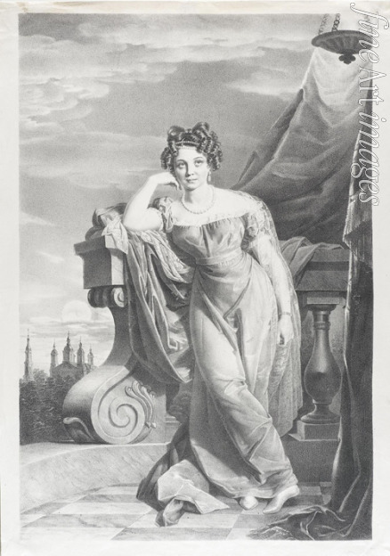 Heytmann Georg Johann - Porträt von Gräfin Agrafena Fjodorowna Sakrewskaja (1800-1879)