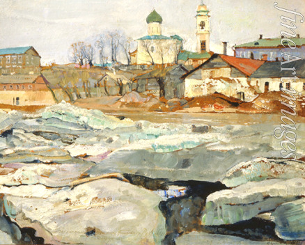 Brodsky Isaak Izrailevich - Ice drifting in Pskov