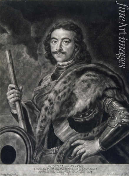 Kupecky (Kupetzky) Jan (Johann) - Porträt von Kaiser Peter I. der Große (1672-1725)