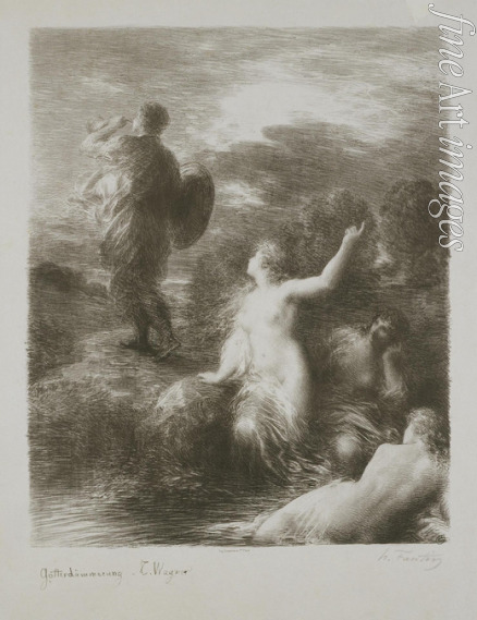 Fantin-Latour Henri - The Twilight of the Gods. Siegfried and the Daughters of the Rhine