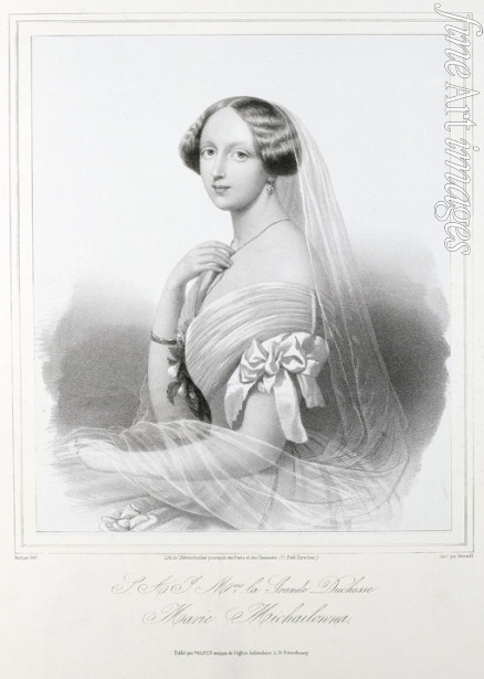 Neff Timofei Andreyevich - Portrait of Grand Duchess Maria Mikhailovna of Russia (1825-1846)