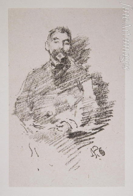 Whistler James Abbott McNeill - Portrait of Stéphane Mallarmé (1842-1898)