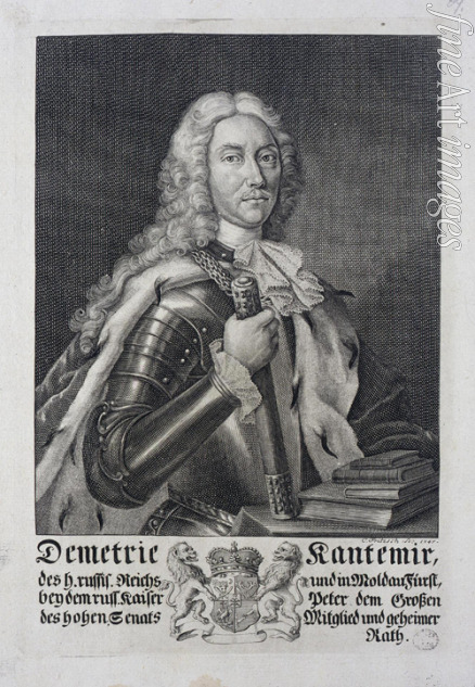 Fritzsch Christian Friedrich - Porträt von Dimitrie Cantemir (1673-1723)