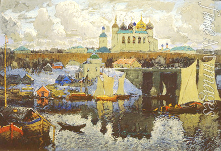 Gorbatow Konstantin Iwanowitsch - Nowgorod. Pier