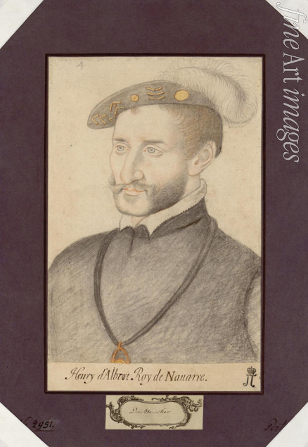 Unbekannter Künstler - Porträt von Heinrich II. von Navarra (1503-1555)