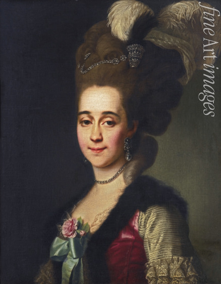 Lewizki Dmitri Grigoriewitsch - Porträt von Warwara Wassiljewna Golizyna, geb. von Engelhardt (1757-1815)