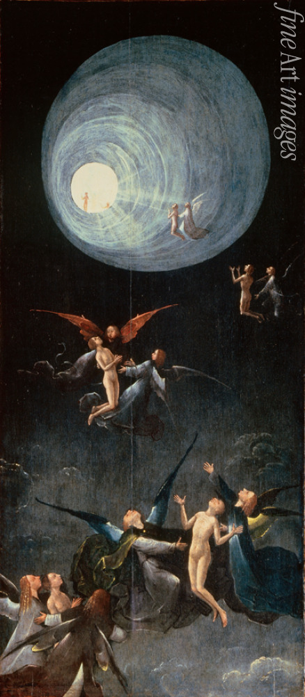 Bosch Hieronymus - Auffahrt der Seligen ins Himmlische Paradies. Aus: Visionen aus dem Jenseits