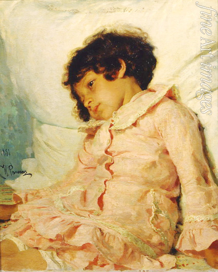 Repin Ilya Yefimovich - Portrait of Nadya Repina, artist's daughter
