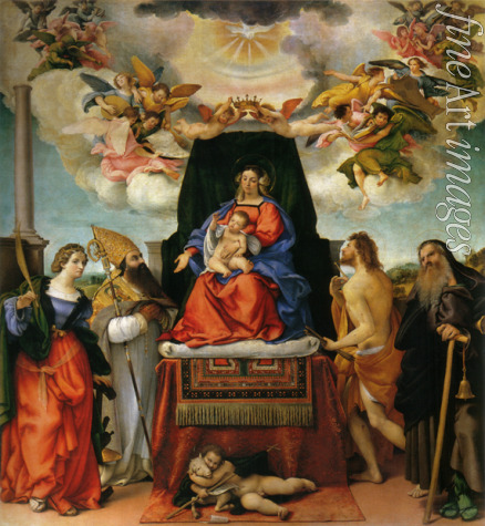 Lotto Lorenzo - Madonna and Child with Saints