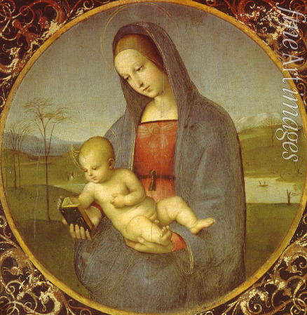Raffael (Raffaello Sanzio da Urbino) - Madonna mit dem Kind (Madonna Conestabile)