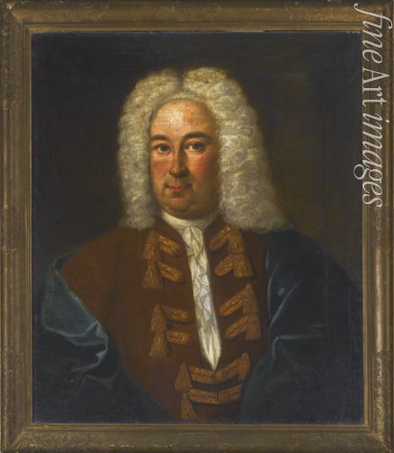 Unbekannter Künstler - Porträt des Komponisten Georg Friedrich Händel (1685-1759)