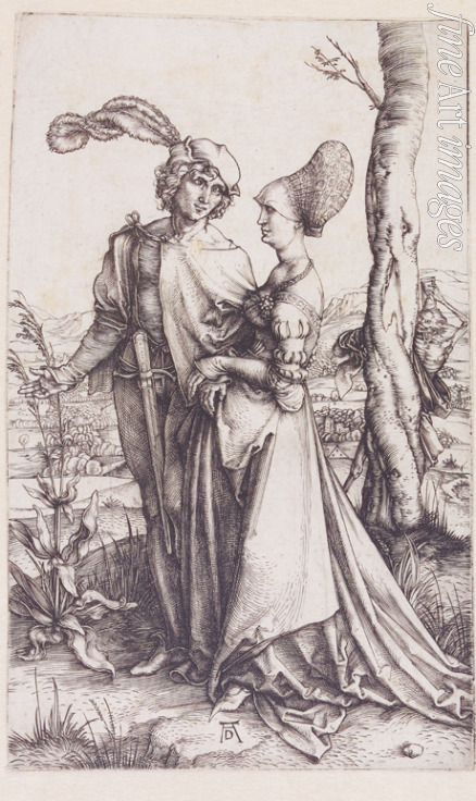 Dürer Albrecht - The Lovers and death (The walk)