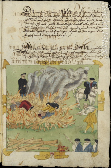 Wick Johann Jakob - Drei Frauen werden am 4. November 1585 in Baden als Hexen verbrannt