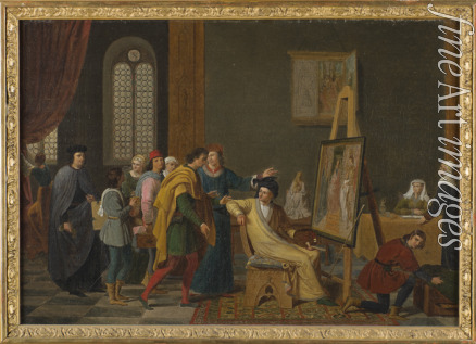 Ducq Joseph-François - Antonello da Messina in the studio of Jan van Eyck