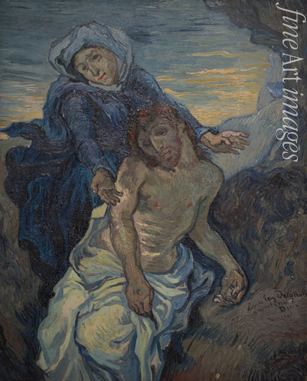 Gogh Vincent van - Pietà (after Delacroix)