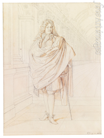 Ingres Jean Auguste Dominique - Portrait of the poet Jean Racine (1639-1699)